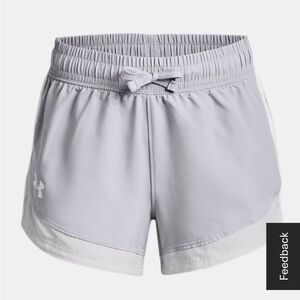 Under‎ Armour Girls' UA Sprint Shorts Grey YXL NWT in packaging Unopened